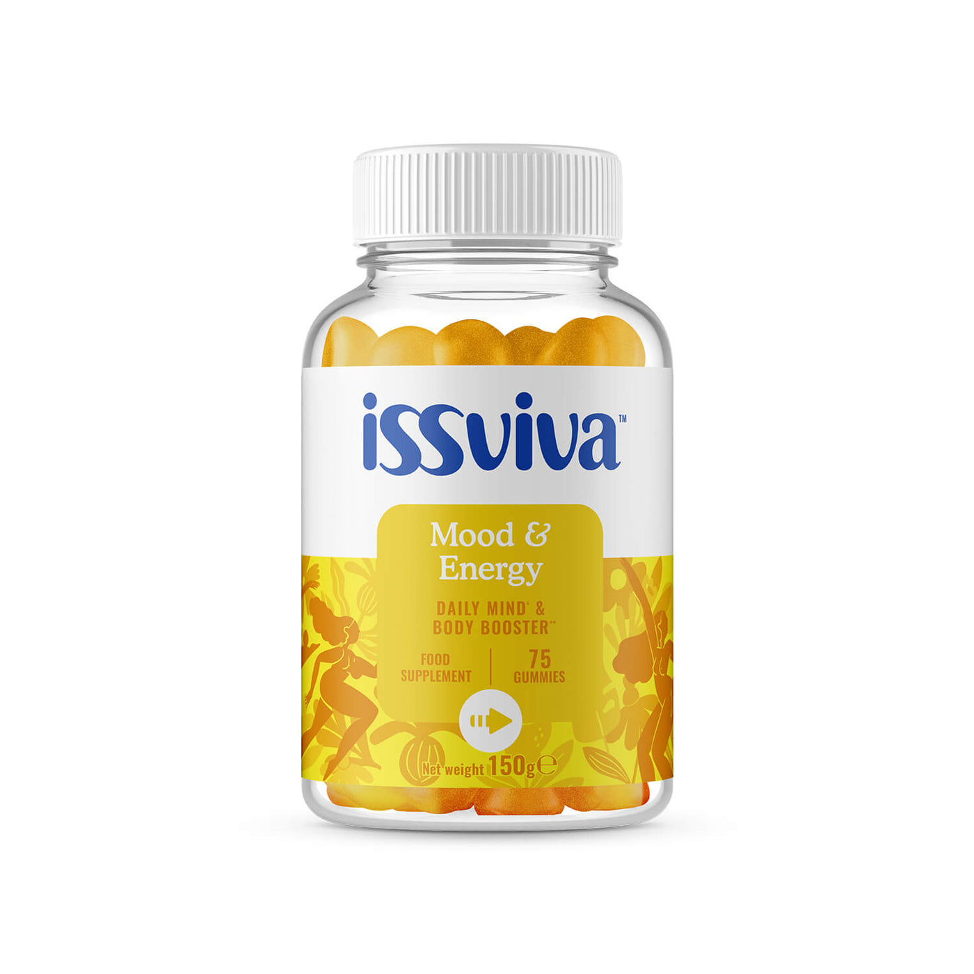 Issviva Mood & Energy Food Supplement 75 Gummies